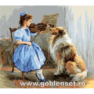Набор для вышивания «Goblenset» (Гобелены)  1086 Lectia de vioara