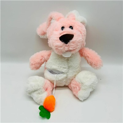 Мягкая игрушка Собачка с морковкой 30 см
