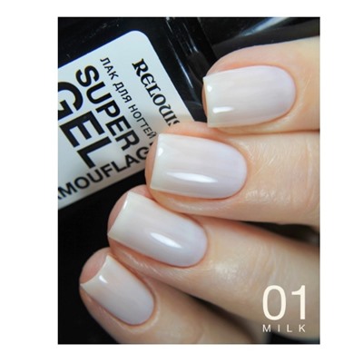 RELOUIS Лак для ногтей Super Gel Camouflage тон 01 milk