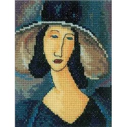 Набор для вышивания «РТО»  EH336 Портрет женщины в шляпе
