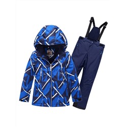 Горнолыжный костюм Valianly для мальчика синего цвета 9019S Размер 164