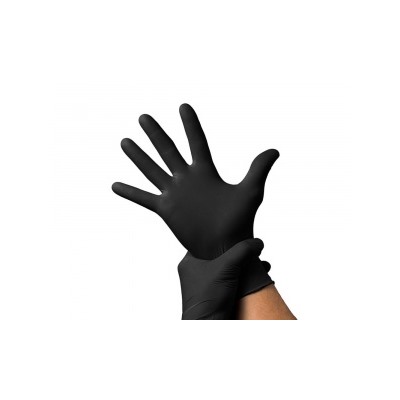 Перчатки нитриловые M Черные (100 шт) Adele