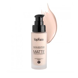 TopFace Тональная основа матовая Skin Editor Matte тон 01, фарфоровый- PT465 (32мл)