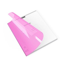 Тетрадь  18л клетка с пластиковой обложкой 56372 Классика CoverPrо Neon розовая Erich Krause