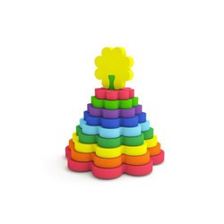 Развивающие Игры ElBasco Пирамидка Цветок (EVA, в пакете) 16-003, (Я РАСТУ ТОЙЗ)