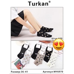 Носки взрослые короткие Turkan (10 шт. в уп) (арт. MY6970)