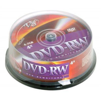 DVD-RW VS 4.7Gb 120 минут 4х 25 туба VS