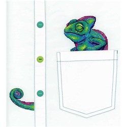 Набор для вышивания «МП Студия»  В-253 Любопытный хамелеон