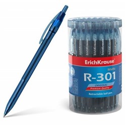 Ручка автоматическая шариковая 0.7мм 46764 R-301 Original Matic синяя Erich Krause