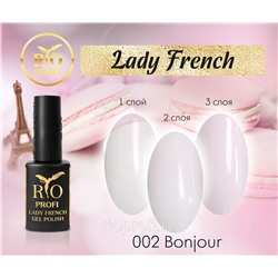 >Rio Profi Гель-лак Lady French №2 Bonjour, 7 мл
