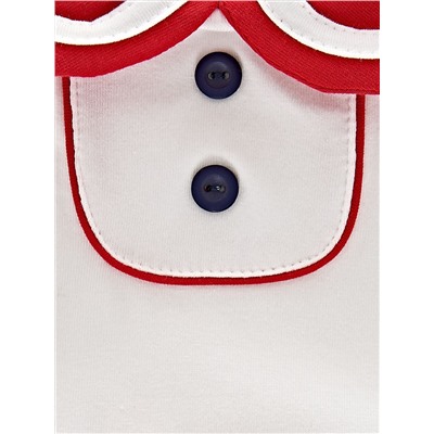 Платье (98-116см) UD 1579-4(2) бел/красный