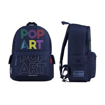 Рюкзак молодежный "POP ART" (СИНИЙ) 30х40х17 см 12-003-155/02 Bruno Visconti {Китай}