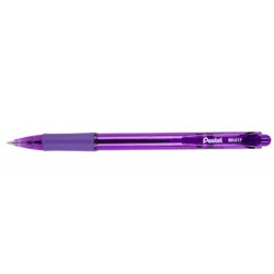 Ручка автоматическая шариковая масляная 0.7мм "Fine Line" фиолетовая BK417-V Pentel