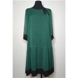 Платье Bazalini 4786 зеленый горох