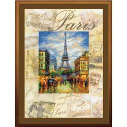Частичная вышивка «Риолис»  РТ0018 "Города мира. Париж"