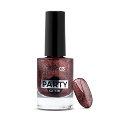 Topface Лак для ногтей " Party Glitter Nail" тон 113, коричневый- PT106 (9мл)