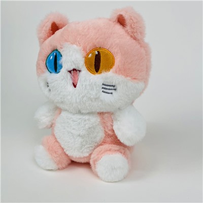 Мягкая игрушка Кошка разноцветные глазки 22 см