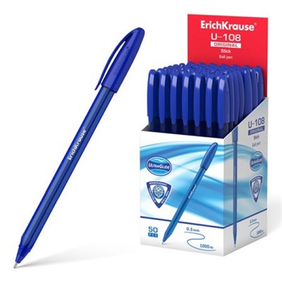 Ручка шариковая U-108 Original Stick Ultra Glide Technology синяя 1.0мм 47595 Erich Krause
