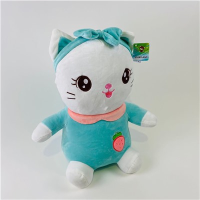 Мягкая игрушка Кошка с ягодкой на животе 45 см