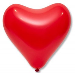 Шар Сердце 12" красное 1105-0342 EVERTS