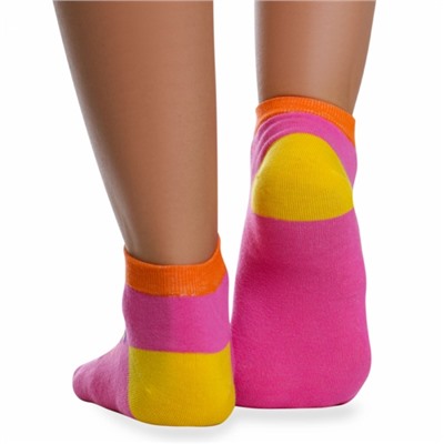 Носки хлопковые " Super socks LTB-100 " розовые принт1 р:37-41