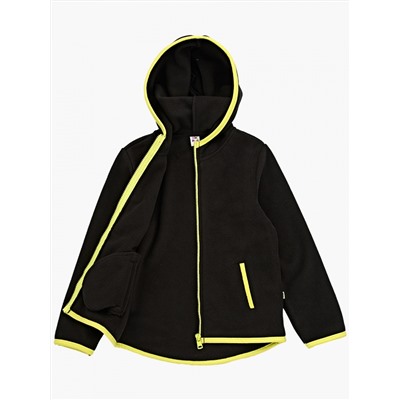 Куртка (флис) (122-146см) UD 7725-2(3) черный/неон