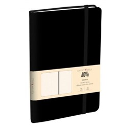 Блокнот А5 96л "Joy Book" в точку Черный агат на резинке кожзам БДБТ5963384 Эксмо