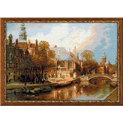 Набор для вышивания «Риолис» («Сотвори Сама»)  1189 "Амстердам. Старая церковь и церковь св. Николая Чудотворца"