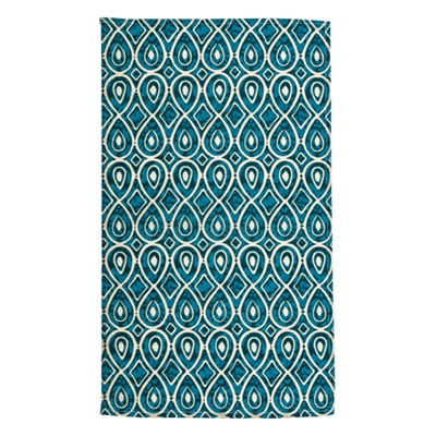 Полотенце декоративное 35х60  Орнамент синий