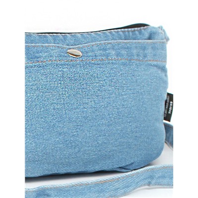Сумка женская текстиль JN-76-8152,  1отд,  плечевой ремень,  голубой джинс 260079
