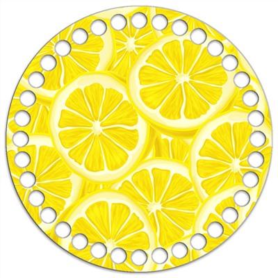 Круг 15 см. Лимоны