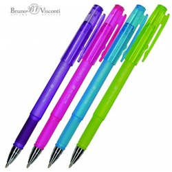 Ручка шариковая масляная 0.7мм "CityWrite.CREATIVE" синяя (4 цвета корпуса) 20-0013 Bruno Visconti