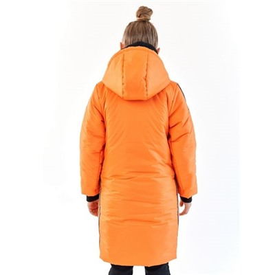 Пальто для девочки Спорт оранжевый