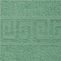 Полотенце махровое гладкокрашеное 50х87, 100 % хлопок, пл. 400 гр./кв.м.  Зеленый