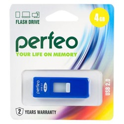 USB-флеш-накопитель PERFEO  4GB S03 Blue Perfeo