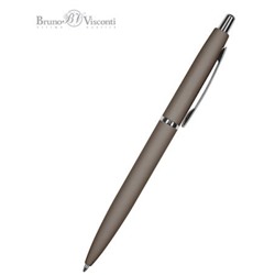 Ручка автоматическая шариковая 1.0мм "SAN REMO" синяя, серый металлический корпус 20-0249/05 Bruno Visconti