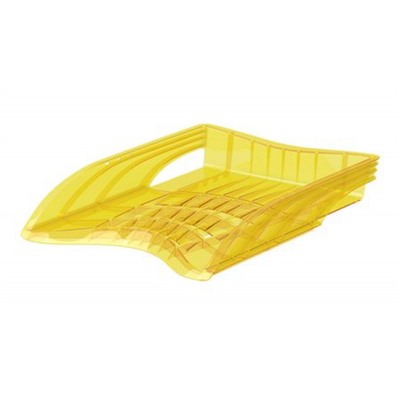 Лоток для бумаг горизонтальный 51507 S-Wing Neon желтый Erich Krause