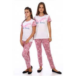 Пижама Стрекозы (дл. брюки) (Розовый)