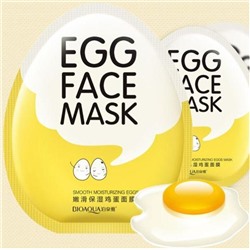 Тканевая маска с яичным желтком 30 гр. / Bioaqua Egg Fa*ce Mask