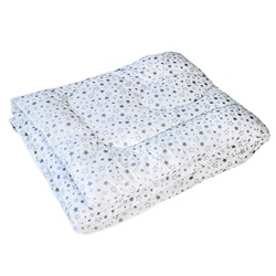 Одеяло детское  BabyRelax  леб. пух 300 гр.110х140,  Звездное небо (серый б/з)