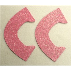 Набор для создания кукольных туфелек ТМ Сама сшила (верхняя часть) , цвет нежно-розовый глиттер