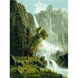 Набор для вышивания «Goblenset» (Гобелены)  0669 Пейзаж с водопадом