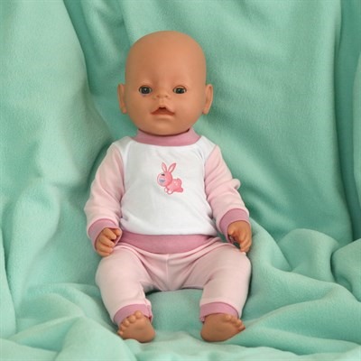 Одежда для бебиборна (рост 43 см) Брючки и толстовка розовые, ОК-002, 1 комплект