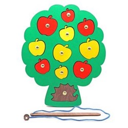 Smile Decor Игра с магнитами Собираем Урожай (магниты, удочка, дерево, от 3 лет) Р009, (ИП Монжаев С.М.)