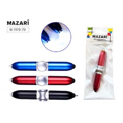 Ручка шариковая поворотная "MEGA1" со стилусом 4 в 1 (LED- лампа, антистресс, стилус для сенс.экрана) M-7479-70 Mazari
