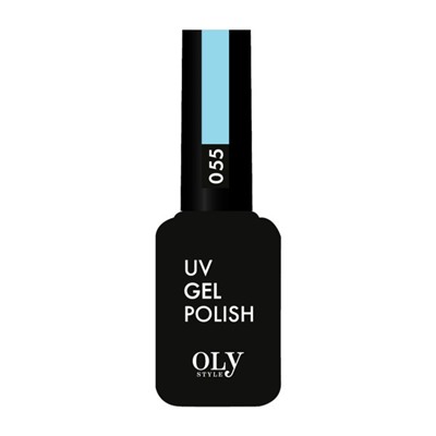 OLYSTYLE Гель-лак для ногтей тон 055 небесно-голубой