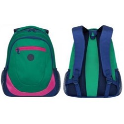 Рюкзак молодежный RD-953-1/2 зеленый - синий 31х42х18 см GRIZZLY {Китай}