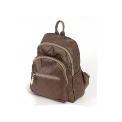 Сумка женская текстиль ZH-8978  (рюкзак),  1отд,  5внеш,  3внут/карм,  коричневый 235114