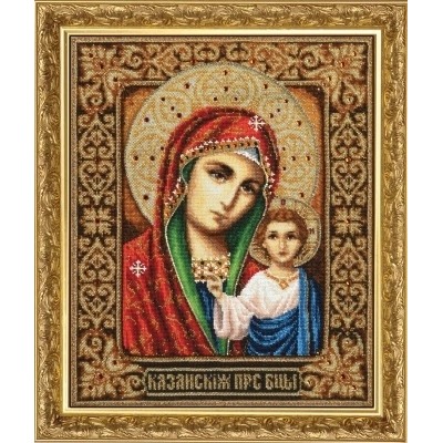 Набор для вышивания «Золотые ручки»  И-005 Казанская икона Божией Матери (ЗР)