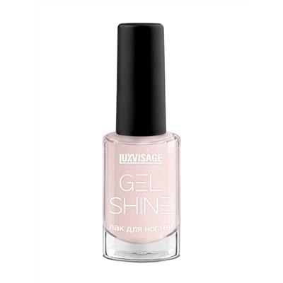 LuxVisage Лак для ногтей GEL SHINE тон 101 молочный розовый с шиммером 9г